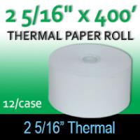 Thermal Paper Roll - 2 5/16" x 400'